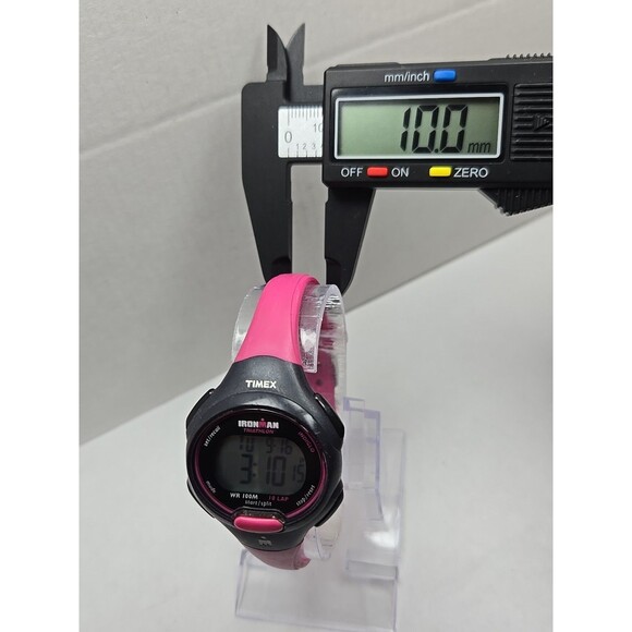 Womens Timex Ironman Triathlon 10 Lap Digital Watch Indiglo Alarms New Battery - Picture 6 of 11